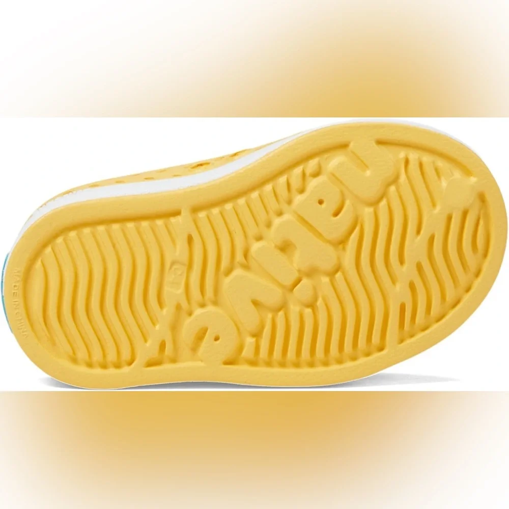 Native Shoes Yellow Unisex-Child Jefferson Sneaker Shock absorbent, Odor Resist